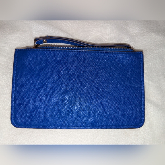 Kate Spade New York Wristlet Saffiano Leather Blue - Picture 3 of 8